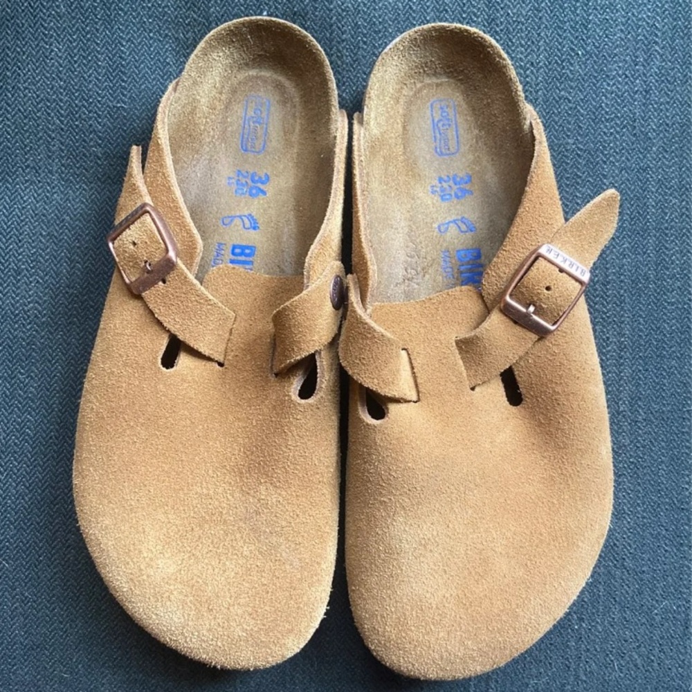 NWOT Birkenstock Boston Mink Clogs 36